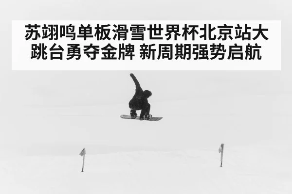 苏翊鸣单板滑雪世界杯北京站大跳台勇夺金牌 新周期强势启航